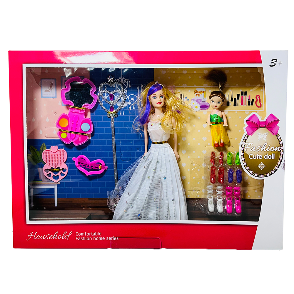 201C- MAKYAJLI BEBEK GELİN SETİ 47*6,5*34 CM